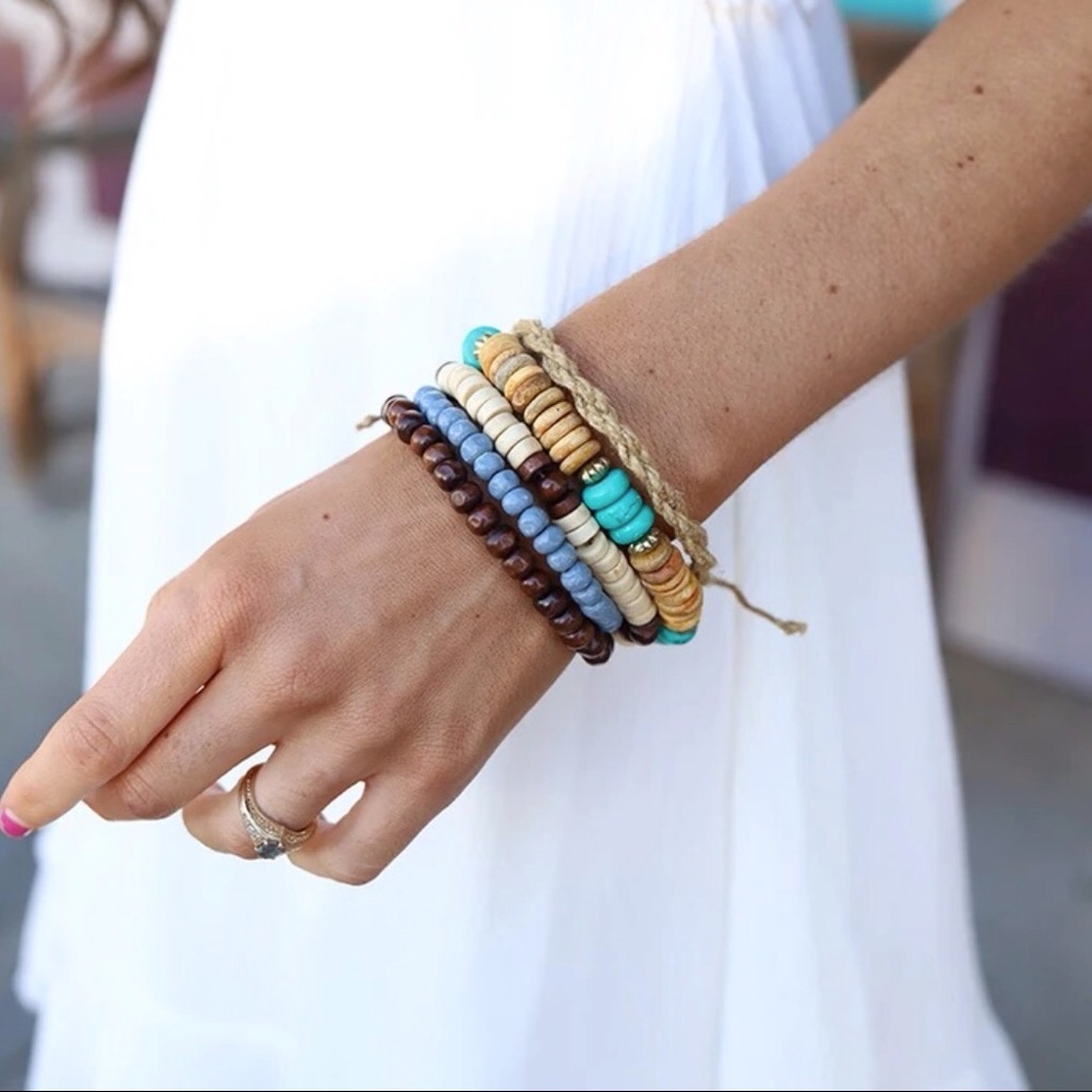 Groovy Soul Beaded Bracket Stack - Picture 3 of 4